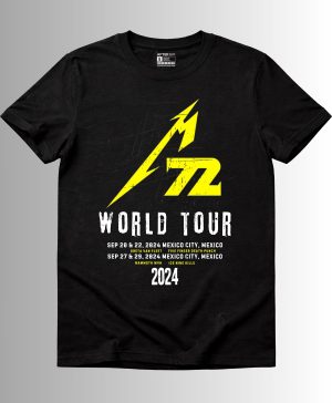 M72 Metallica Tour México 2024 Playera